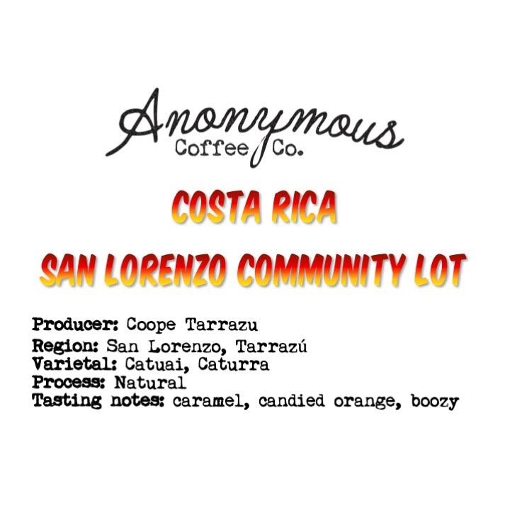 Goodwill Beans - San Lorenzo Community Lot, Costa Rica - Anonymous Coffee