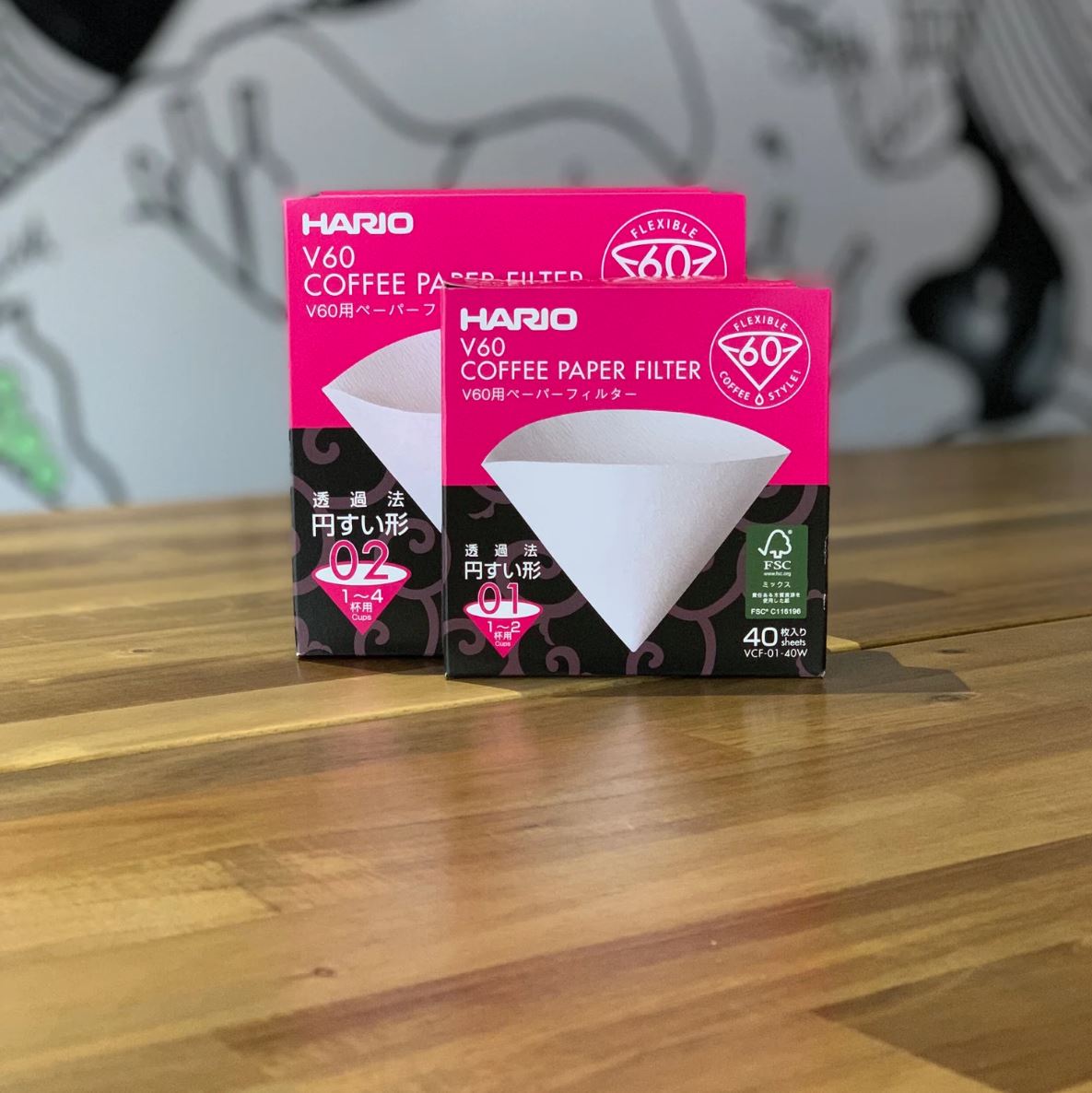 Hario Filter Papers, white - 40s - Anonymous Coffee